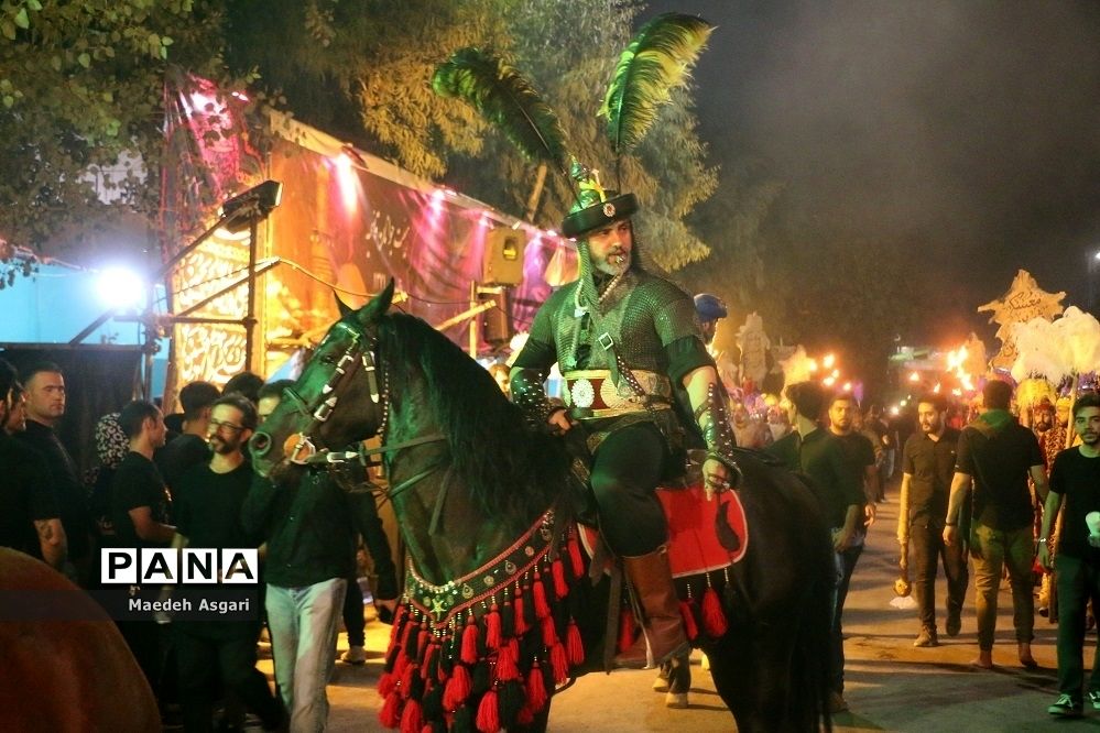 دسته تعزیه‌خوان لشکریان یزید در شب عاشورا