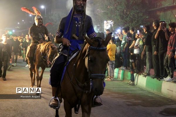 دسته تعزیه‌خوان لشکریان یزید در شب عاشورا