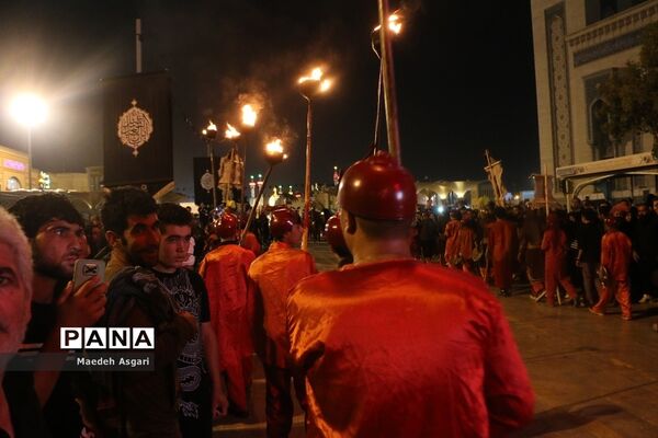 دسته تعزیه‌خوان لشکریان یزید در شب عاشورا
