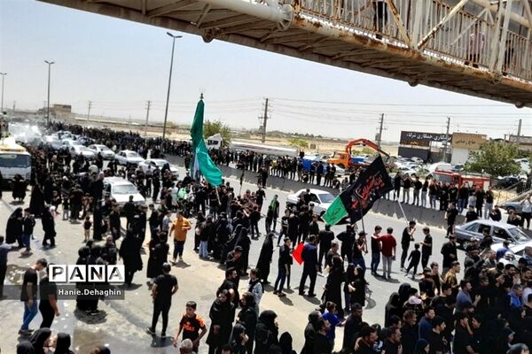 تجمع عزاداران حسینی در امام‌زاده طالب پاکدشت