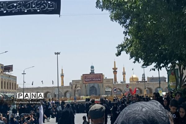 قافله عزاداری صبح عاشورا مشهد مقدس