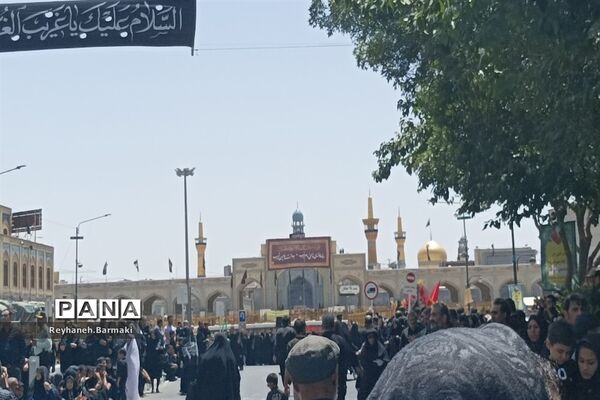 قافله عزاداری صبح عاشورا مشهد مقدس
