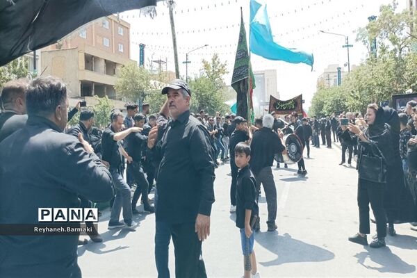 قافله عزاداری صبح عاشورا مشهد مقدس