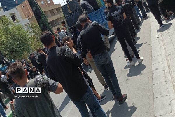قافله عزاداری صبح عاشورا مشهد مقدس