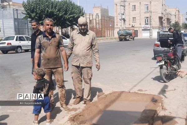 آیین سنتی «گِل مالی» لرستانی‌های ساکن حسن آباد فشافویه