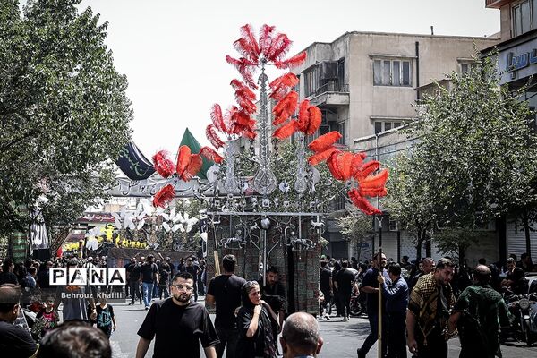 عزاداران حسینی در ظهر عاشورا