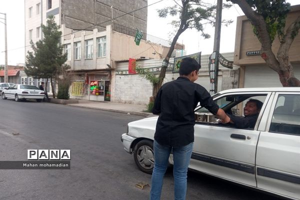 موکب نوجوانان حسینی در منطقه عبادی مشهد