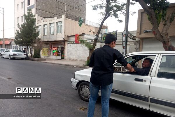 موکب نوجوانان حسینی در منطقه عبادی مشهد