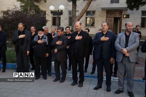 مراسم عزاداری دستجات حسینی در استانداری آذربایجان شرقی