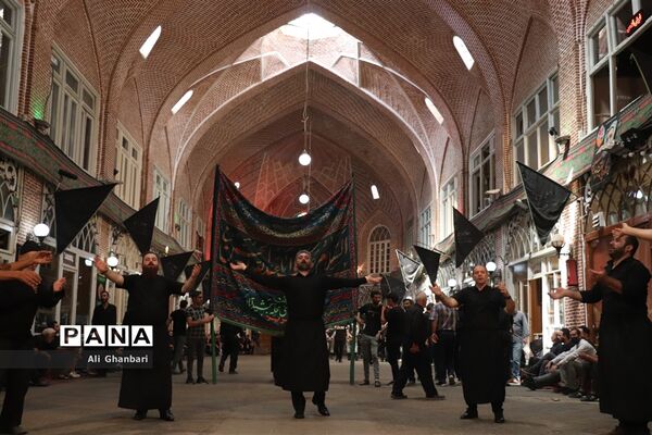 عزاداری سوم امام حسین(ع) در بازار تبریز‎