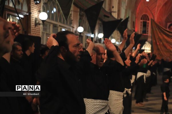 عزاداری سوم امام حسین(ع) در بازار تبریز‎