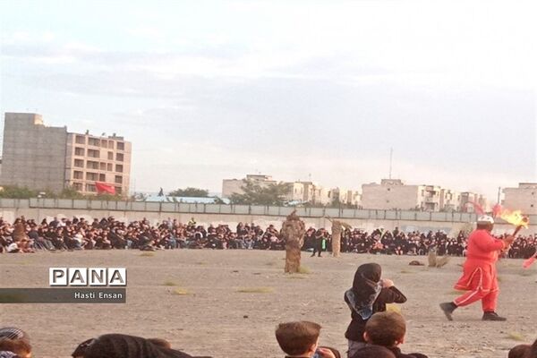 برگزاری مراسم خیمه سوزان در شهرک غرب مشهد