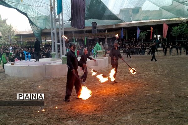 مراسم تعزیه‌خوانی شهادت امام حسین(ع) در شهر شهید‌پرور کوشک