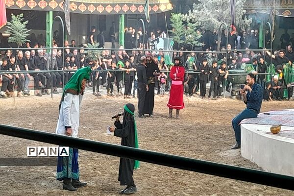 مراسم تعزیه‌خوانی شهادت امام حسین(ع) در شهر شهید‌پرور کوشک