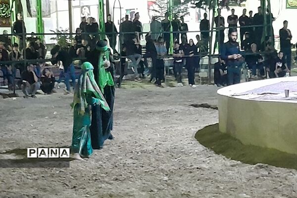 مراسم تعزیه‌خوانی شهادت امام حسین(ع) در شهر شهید‌پرور کوشک