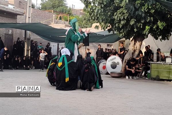 آیین مراسم تعزیه‌خوانی ماه محرم در روستای فرشه شهرستان کاشمر