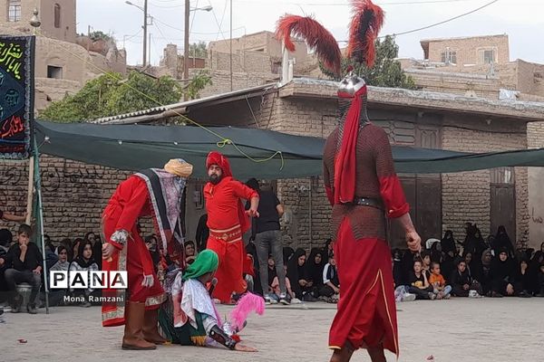 آیین مراسم تعزیه‌خوانی ماه محرم در روستای فرشه شهرستان کاشمر