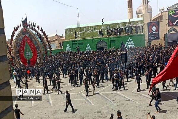 برگزاری مراسم نخل‌برداری عاشورا در حسینیه کشکنو اردکان