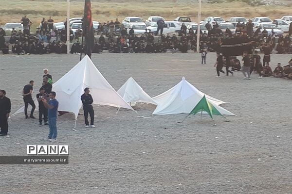 برگزاری مراسم عزاداری خیمه‌سوزان عصر عاشورا در ابرکوه
