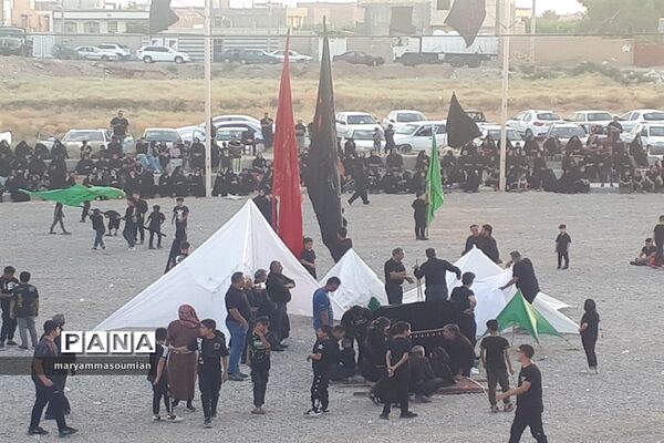 برگزاری مراسم عزاداری خیمه‌سوزان عصر عاشورا در ابرکوه