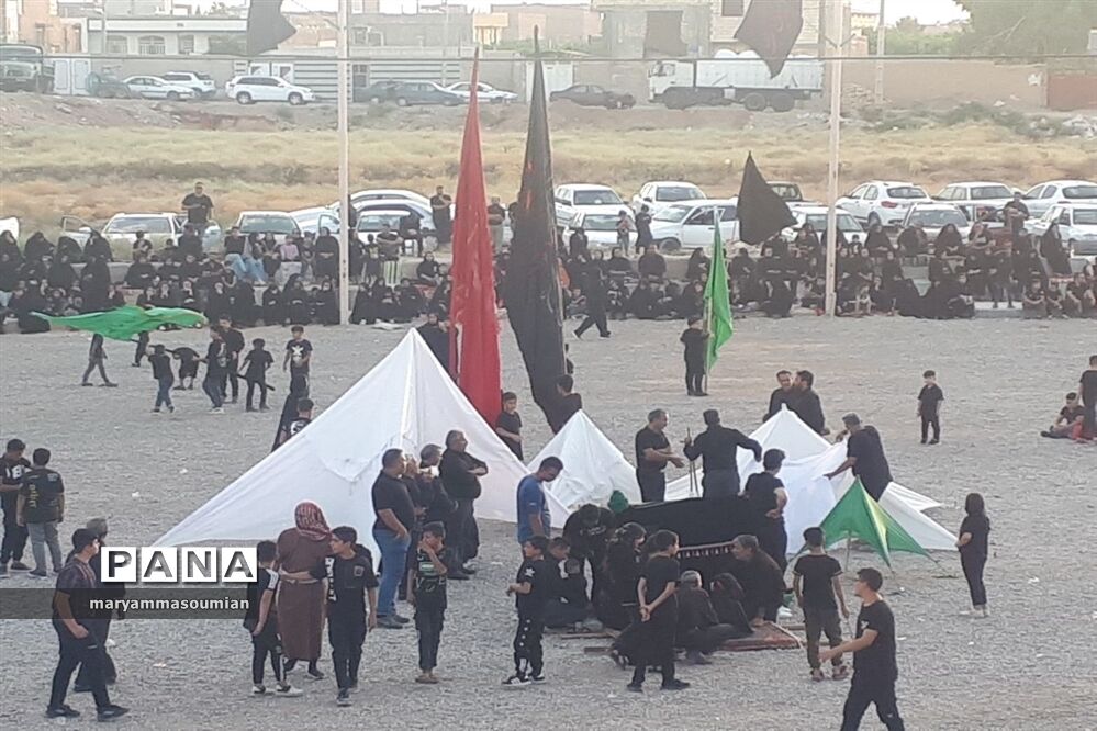 برگزاری مراسم عزاداری خیمه‌سوزان عصر عاشورا در ابرکوه