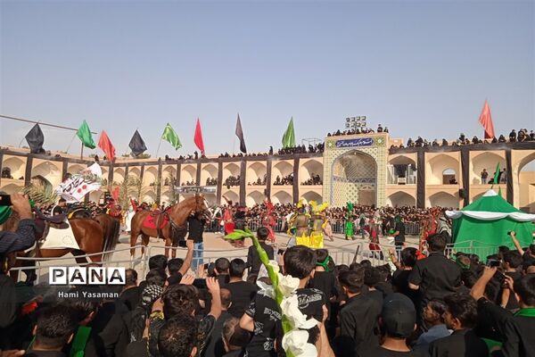 تصویرسازی باشکوه ظهر عاشورا در حسینیه سفید اشکذر