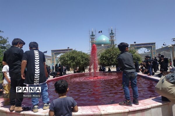 عزاداری مردم کاشمر در روز عاشورای حسینی