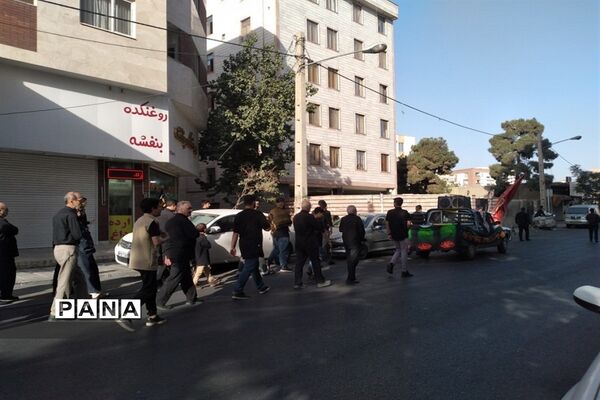 مراسم شام غریبان در بزرگترین موکب دانش‌آموزی استان البرز