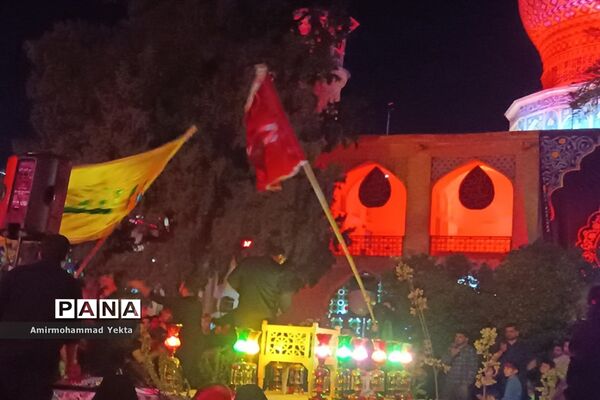 مراسم  عزاداری شام غریبان در حرم  مطهر علی بن حمزه(ع)