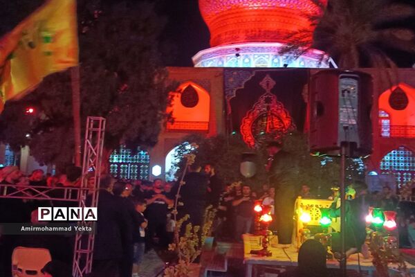 مراسم  عزاداری شام غریبان در حرم  مطهر علی بن حمزه(ع)
