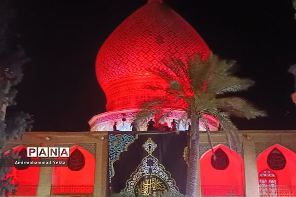مراسم  عزاداری شام غریبان در حرم  مطهر علی بن حمزه(ع)