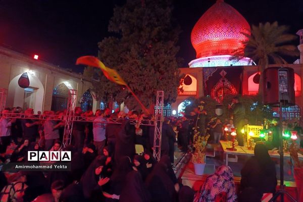 مراسم  عزاداری شام غریبان در حرم  مطهر علی بن حمزه(ع)