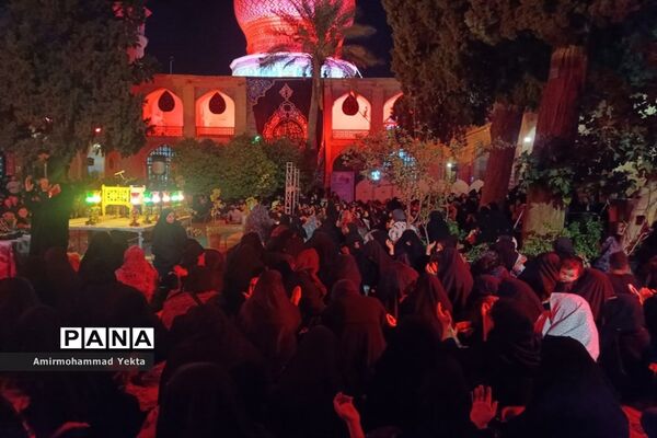 مراسم  عزاداری شام غریبان در حرم  مطهر علی بن حمزه(ع)