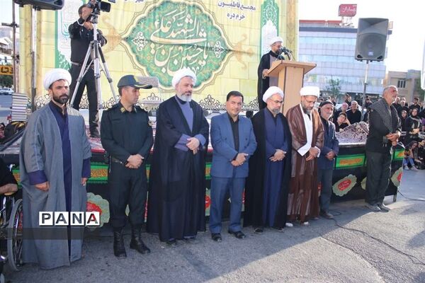 حضور گسترده مردم خرمدره در مراسم عزاداری عاشورای حسینی