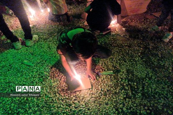 مراسم عزاداری شب شام غریبان در هیات محبین حضرت ابولفضل (ع) در شیراز