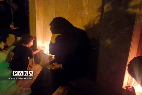 مراسم عزاداری شب شام غریبان در هیات محبین حضرت ابولفضل (ع) در شیراز