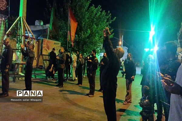 مراسم عزاداری شب شام غریبان در هیات محبین حضرت ابولفضل (ع) در شیراز