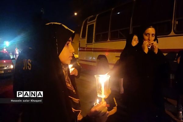 مراسم عزاداری شب شام غریبان در هیات محبین حضرت ابولفضل (ع) در شیراز