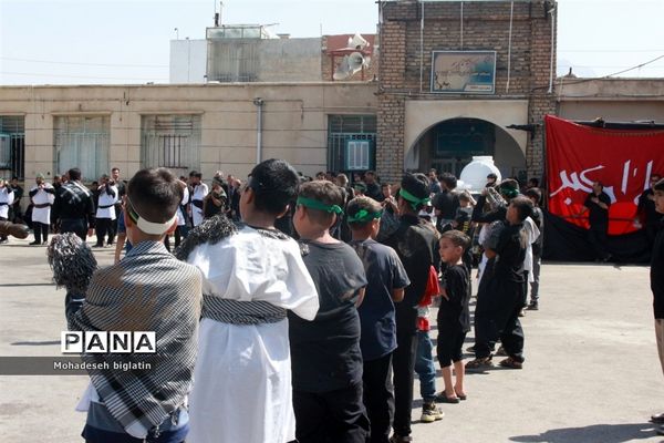 ‌حضور پُرشور دانش‌آموزان و خبرنگاران پانا کرمانشاه در تاسوعا و عاشورا حسینی