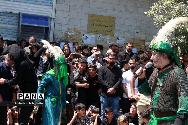 ‌حضور پُرشور دانش‌آموزان و خبرنگاران پانا کرمانشاه در تاسوعا و عاشورا حسینی