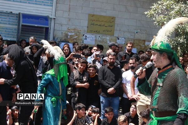 ‌حضور پُرشور دانش‌آموزان و خبرنگاران پانا کرمانشاه در تاسوعا و عاشورا حسینی