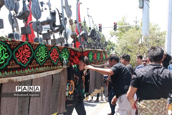 ‌حضور پُرشور دانش‌آموزان و خبرنگاران پانا کرمانشاه در تاسوعا و عاشورا حسینی