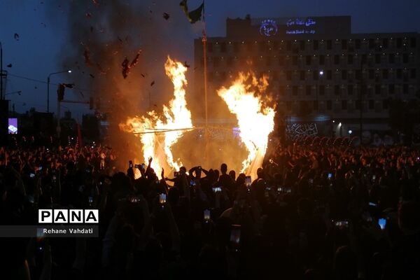 مراسم خیمه‌سوزان در مشهد