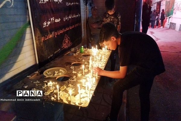 برگزاری مراسم عزاداری در دبیرستان شاهد‌ کوثر شهرستان رباط‌کریم