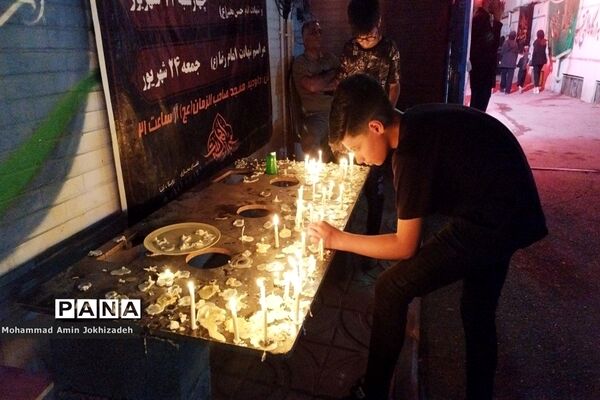 برگزاری مراسم عزاداری در دبیرستان شاهد‌ کوثر شهرستان رباط‌کریم