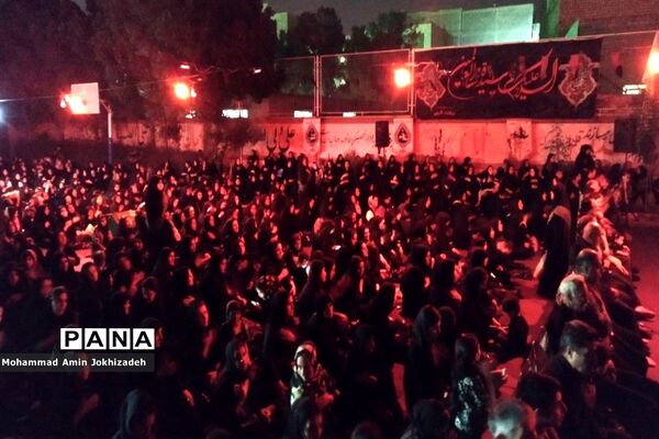 برگزاری مراسم عزاداری در دبیرستان شاهد‌ کوثر شهرستان رباط‌کریم