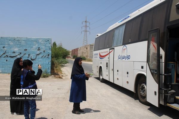 اعزام سومین کاروان دانش‌آموزان زیارت اولی استان بوشهر