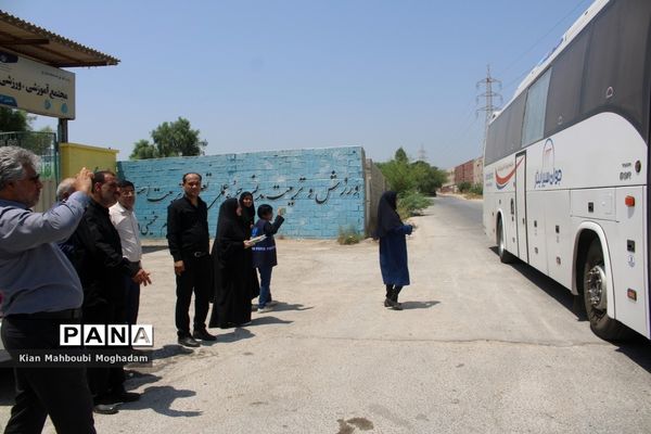 اعزام سومین کاروان دانش‌آموزان زیارت اولی استان بوشهر