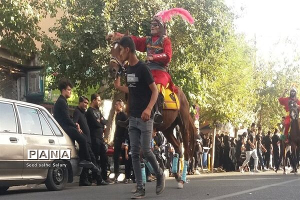 حرکت کاروان دسته بنی‌اسد روستای فدافن، کاشمر