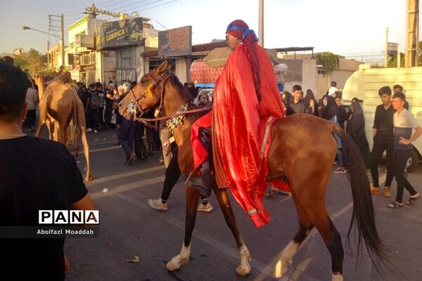 حرکت کاروان دسته بنی‌اسد روستای فدافن، کاشمر